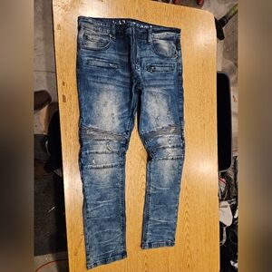 Kilogram Jeans Mens Size 36 Distressed Blue Denim